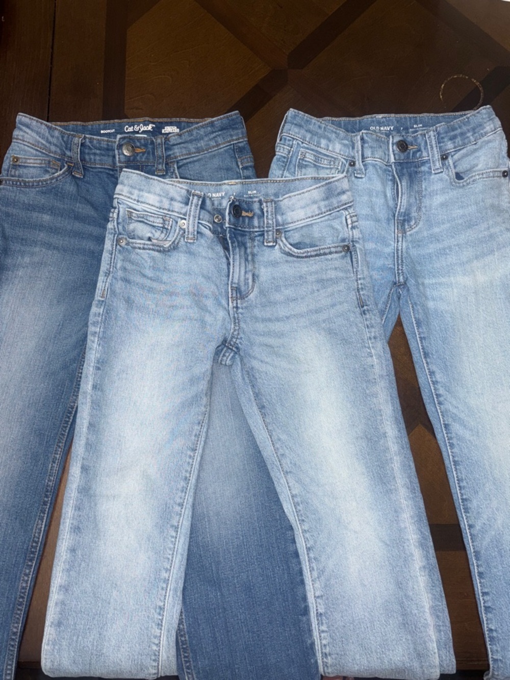 3 pairs of boy jeans